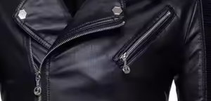 Chaqueta de cuero de moda británica para hombre de alta calidad con cuello levantado - Product Image 4