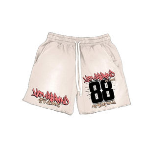 2025 Heavyweight French Terry <b>Shorts</b> Customizable <b>Men</b> <b>Vintage</b> Wash Screen Printed Sun Faded <b>Shorts</b> - Product Image 6
