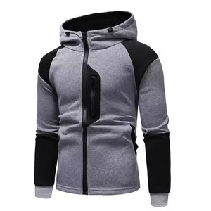 Sweat à capuche pour hommes à la mode avec pull slim fit tissu respirant manches longues poignets côtelés et poche avant parfait pour les vêtements de sport - Product Image 2