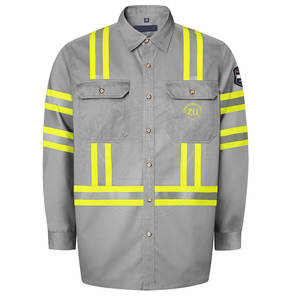 Camisas de Protección de Nivel Industrial al por Mayor, Mangas Largas, Ligeras, Tallas Grandes, Impermeables, Anti-Calor, Transpirables, Resistentes al Fuego para Soldadura - Product Image 1