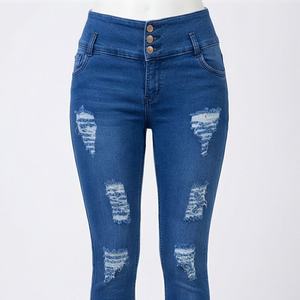 Pantalones Vaqueros Casuales de Moda para Mujer, Hechos a Medida, Cómodos, Ajustados, de Mezclilla, con Color y Estampado Personalizados, Nuevo Estilo - Product Image 1
