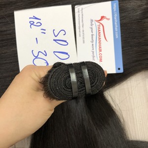 ¡REBAJAS FLASH! Paquetes de cabello humano al por mayor, cabello liso de hueso de trama, gran stock, cabello virgen dibujado doble con precio de fábrica - Product Image 6