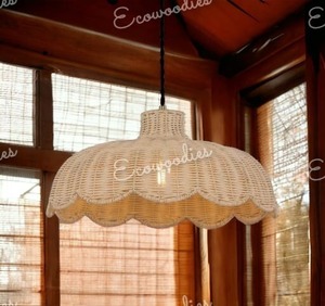 Lámpara colgante de carcasa de ratán de nuevo diseño con pantalla de bambú inspirada en la naturaleza para muebles de dormitorio o sala de estar - Product Image 3