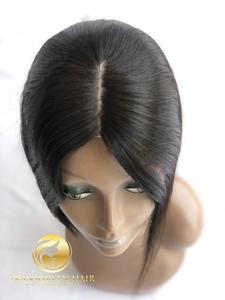 Nueva Llegada, Más Vendida: Extensiones de Cabello Humano de Templo Indio Virgen Suave, Grado Superior Premium, Liso, Doble Trama, con Parche para Mujer, 7x10 - Product Image 2