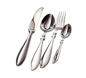 ชุดมีดแปรงโลหะสุดหรูช้อนสแตนเลสส้อมมีดอุปกรณ์บนโต๊ะอาหารสำหรับตกแต่งบ้านห้องครัวและรับประทานอาหาร - Product Image 3