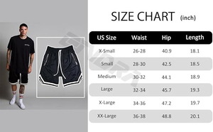 Pantalones cortos de baloncesto de verano BSCI cómodos y duraderos transpirables antibacterianos de secado rápido de talla grande Unisex para uso durante todo el día - Product Image 6