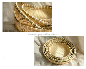 Cesta de bambú de mimbre Natural, ecológica, hecha a mano, decorativa, hecha en Vietnam - Product Image 6