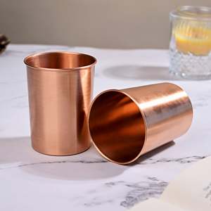 Juego de Botella y Taza de Agua al Vacío de Cobre de Lujo de 1 Litro con Diseño Elegante e Inteligente para Uso en la Oficina - Opción de Regalo de 3 Piezas - Product Image 3