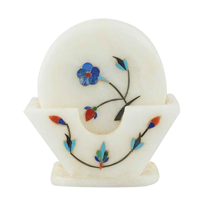 100% Best Round Shape Marble Designer <b>Coaster</b> with Holder Tea <b>Wine</b> Beer Set Cup Mat Holder Drinks Custom Product - Product Image 1