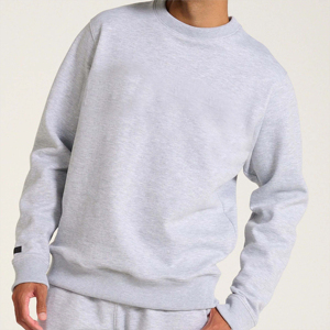 Sudadera de Invierno Térmica para Hombre, 100% Algodón, con Bordado, Cuello Redondo, Lisa, de Alta Calidad, al por Mayor - Product Image 6