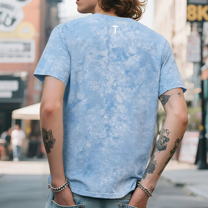 Recién llegado, camiseta de gran calidad para hombre, diseño personalizado, estilo callejero, 100% algodón, tejido a mano, secado rápido, camiseta con tinte de corbata - Product Image 4