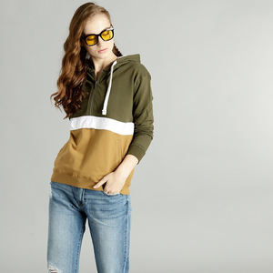 Sudaderas ecológicas con capucha para mujer, sudaderas con cremallera de cuarto de lana, diseño personalizado, logotipo frontal, venta al por mayor, técnicas de tinte de corbata, Invierno - Product Image 1