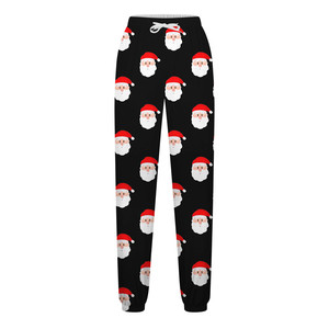 Frosty Christmas Sweatpants Mujeres Trendy Winter Fit Cordón Christmas Sweatpants Poliéster Soft Premium - Product Image 6