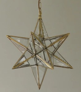 High Demanding Metal Golden <b>Star</b> Hanging Xmas Ornaments For Hotel And Malls Decorations Luxurious Items - Product Image 6