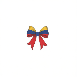 Maglietta con Fiocco Bandiera Colombiana Comfort Colors per il Mese della Memoria della Comunità Latinoamericana - Regalo per la Comunità Colombiana o Latino - Product Image 2