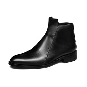 Zapatos de Trabajo Duraderos de Cuero Vacuno con Forro Antiolor y Absorción de Impactos, Zapatos Casuales para Hombre, Zapatos para Uso Diario - Product Image 1