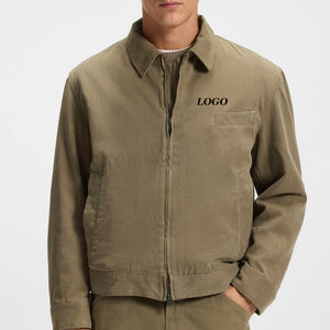 Veste en jean pour homme de haute qualité, décontractée, avec fermeture éclair, design élégant avec logo personnalisé pour les acheteurs en gros à prix avantageux - Product Image 1