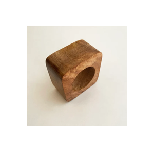 Rond de serviette en bois unique de haute qualité en gros ronds de serviette de table faits à la main pour la couleur naturelle du bois d'acacia - Product Image 3