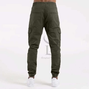 Pantalones cargo cómodos para hombre con tela transpirable, diseño elegante con puños, patrón recto informal, cintura media para uso diario - Product Image 2