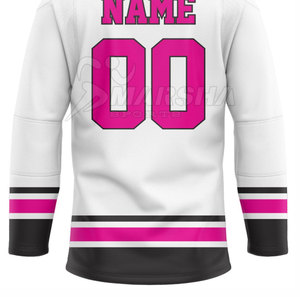 Jersey de Hockey sobre Hielo Personalizable con Logotipo de Equipo, Nuevo, Cómodo, Talla Personalizada, Estilo Cuello en V, al Mejor Precio - Product Image 6