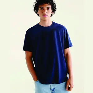 Оптовая продажа, производитель одежды из конопли, футболки с коротким рукавом, Непринужденная 100% хлопковая футболка из органической конопляной ткани для мужчин