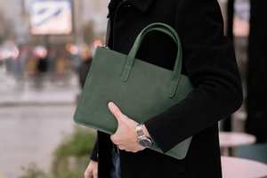 Vente en gros housse extra fine en cuir LS-0065 pour ordinateur portable avec logo personnalisé sac de protection portable léger pour tous les types d'ordinateurs portables - Product Image 2