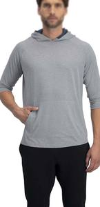 Sweats à capuche en coton épais pour hommes T-shirts à capuche en coton épais brodés avec logo personnalisé Sweats à capuche pour hommes - Product Image 3