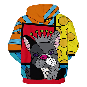 Sweat-shirts polaires d'hiver pour hommes en gros, OEM, haute qualité, logo personnalisé, impression numérique par sublimation intégrale, séchage rapide, respirant, style hip-hop - Product Image 2