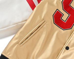 Custom Made Plain Blank Embroidery Unisex Jackets Letterman Men Baseball Jacket Custom Bomber Jacket - Product Image 3