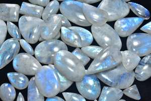 Natural <b>Rainbow</b> Moonstone Cabochon Gemstone Handmade Stone Mix Shape And Size <b>Rainbow</b> Moonstone For Jewelry Making cabochon - Product Image 5