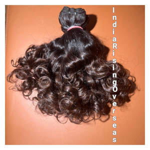 Extensiones de Cabello Virgen Indio con Ondas Suaves, Cabello Natural de Templo, Textura de Ondas Naturales, Cabello Humano Doblemente Tramado: no es un modelo permanente - Product Image 2