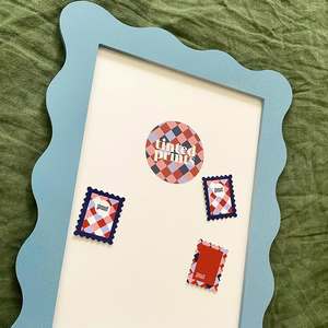 Cadre photo festonné en laque faite à la main de haute qualité finition brillante cadre d'art décoratif pour salon ou chambre à coucher - Product Image 4