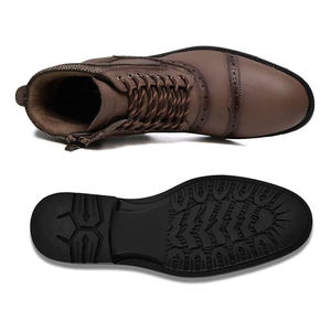 Chaussures en cuir légères anti-glissantes à lacets avec fermeture Chaussures en cuir imperméables avec nouveau design sur mesure - Product Image 4