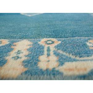 Alfombra de Lana Anudada a Mano Nuray Azul Pae-1156 9x12 Rectangular con Patrón de Medallón para Decoración de Sala de Estar o Uso en Pasillos - Product Image 3