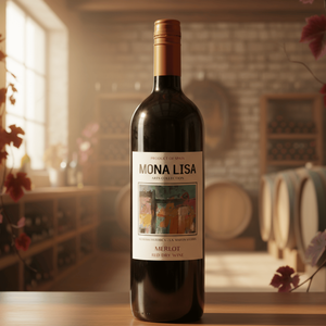 Mona Lisa 100% Merlot Premium-vino rosso secco varetale 13-13,5% Abv 0,75 l di spagna Castilla La Mancha - Product Image 3