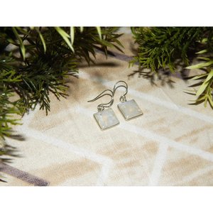 ต่างหูสายรุ้งและหยกแสนสวยทำด้วยมือต่างหูเงินสเตอร์ลิงต่างหูสำหรับผู้หญิงเป็นของขวัญที่ดีสำหรับเธอ - Product Image 2