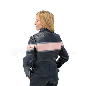Chaquetas de moto de cuero genuino para mujer de alta calidad duraderas y protectoras con precio competitivo en stock - Product Image 3