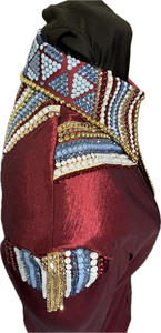 Tela de tafetán elástica hecha a mano Cowgirl Western Show Shirt - Product Image 2