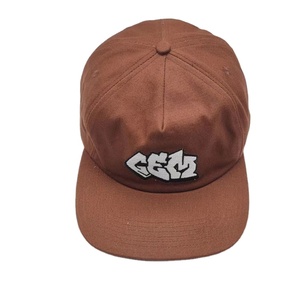 หมวกแก๊ปเบสบอล5แผงปักโลโก้ด้านหน้าและด้านซ้ายสำหรับกลางแจ้ง - Product Image 3