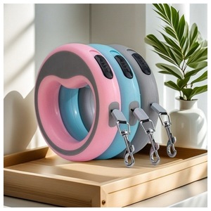 <span class=keywords><strong>2</strong></span>.5M 자동 줄길이 조절 가능한 반려동물 리드줄, 소형 및 중형견, 고양이용, 튼튼한 야외 훈련용 자동 버튼 개줄 - Product Image 3