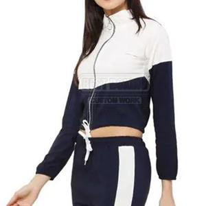 ชุดวอร์มผู้หญิงผ้าคอตตอนสวมหัวมีกระเป๋าสไตล์ - Product Image 5