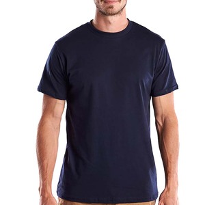 T-shirts solides pour hommes-Slim Fit pur coton col rond t-shirts hommes à manches courtes T-Shirt décontracté coton t-shirts - Product Image 1