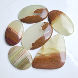 Piedras preciosas sueltas de cristal de cuarzo superior de ágata con bandas naturales de alta calidad para accesorios de fabricación de joyas - Product Image 2