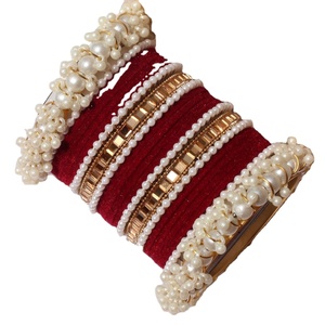 Nuevos diseños brazaletes joyería para mujer tradicional hecho a mano lujo Churi brazaletes conjunto para boda fiesta Eid regalos - Product Image 1