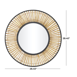 Nouvel arrivage de miroir décoratif mural en métal noir Design OEM personnalisé pour la maison Salle de bain Chambre à coucher Salon Verre - Product Image 5