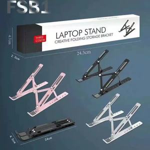Dudukan atas Laptop vertikal, dudukan komputer Riser meja Laptop aluminium 10 tingkat dapat disesuaikan untuk Laptop dan <span class=keywords><strong>Notebook</strong></span> - Product Image 2