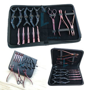 Pinces crocodiles de coiffure avec outils et accessoires de salon de coiffure en couleur plasma or rose étiquetage de marque personnalisé disponible - Product Image 1