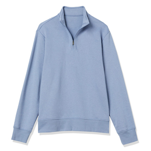 Custom <b>Mens</b> Quarter <b>Zip</b> Sweatshirt Heavyweight Cotton Fleece <b>Jumper</b> Drop Shoulder <b>Half</b> <b>Zip</b> Streetwear Direct Factory Price - Product Image 6