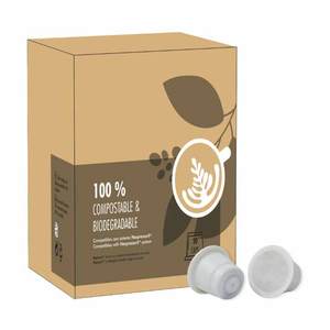 Cápsula biodegradable compatible con Nespresso de alta calidad 50% Arabica 50% café Robusta Etiqueta Privada OEM para cápsulas de café K-Cups - Product Image 1