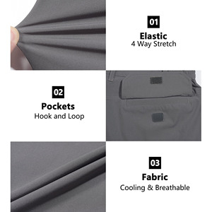 Pantalon convertible polyvalent pour hommes Caractéristiques se transforme facilement en short équipé d'une fermeture à glissière sécurisée Pantalon cargo convertible pour hommes - Product Image 5